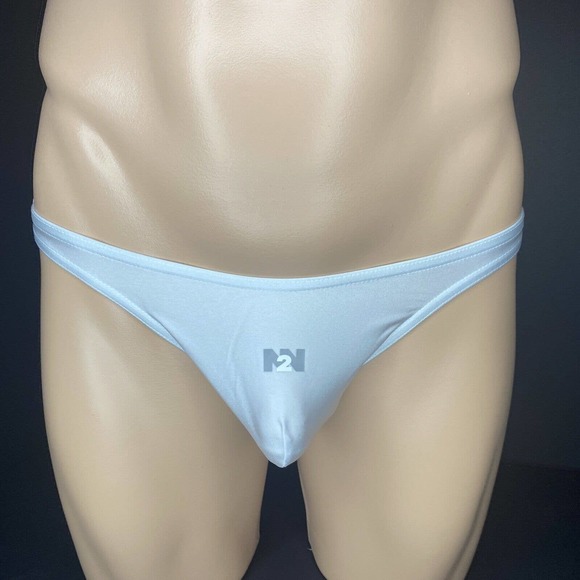 N2N Bodywear BB9 White Little Beach Thong BB9 - Size Small - Picture 1 of 3